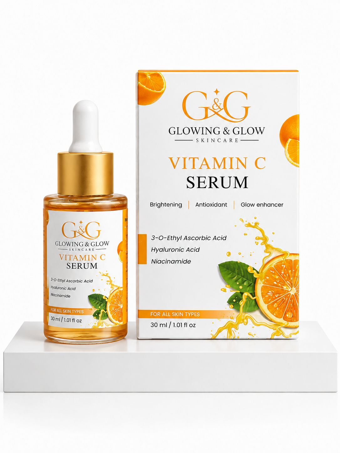 gng-vitamin-c-serum-with-box G&G Vitamin C Serum 30 (gm) - Image 1