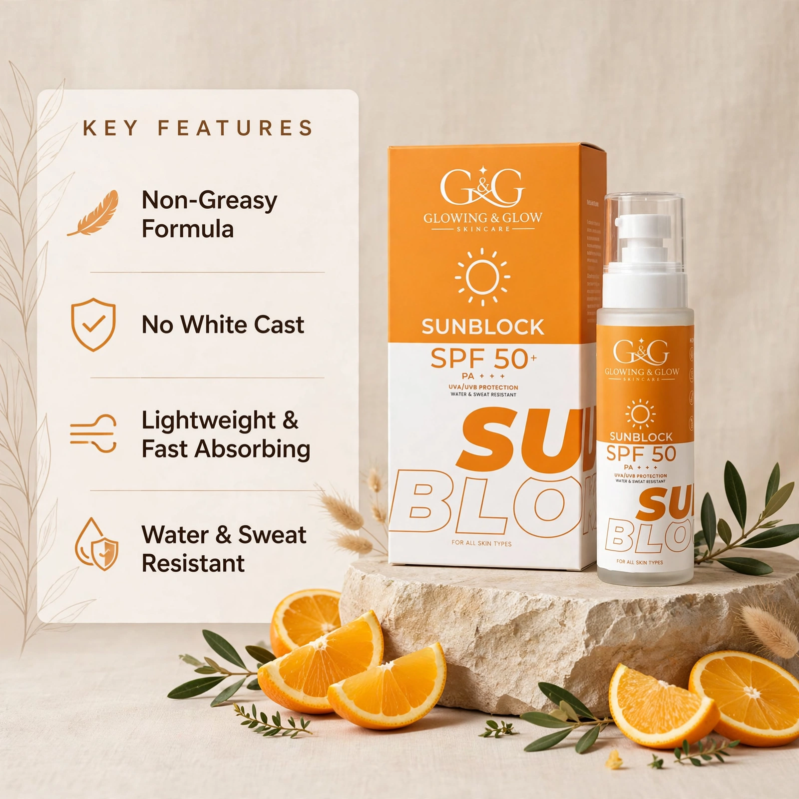 G&G SPF 50+ Sunblock photo 2